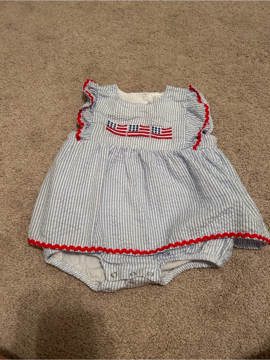 Other - Sticky Fish American Flag Bubble 12-18mo